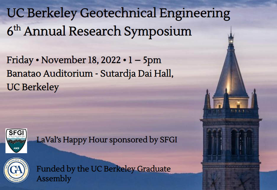 Register for the 6th Annual UC Berkeley Geotechnical Engineering Research Symposium