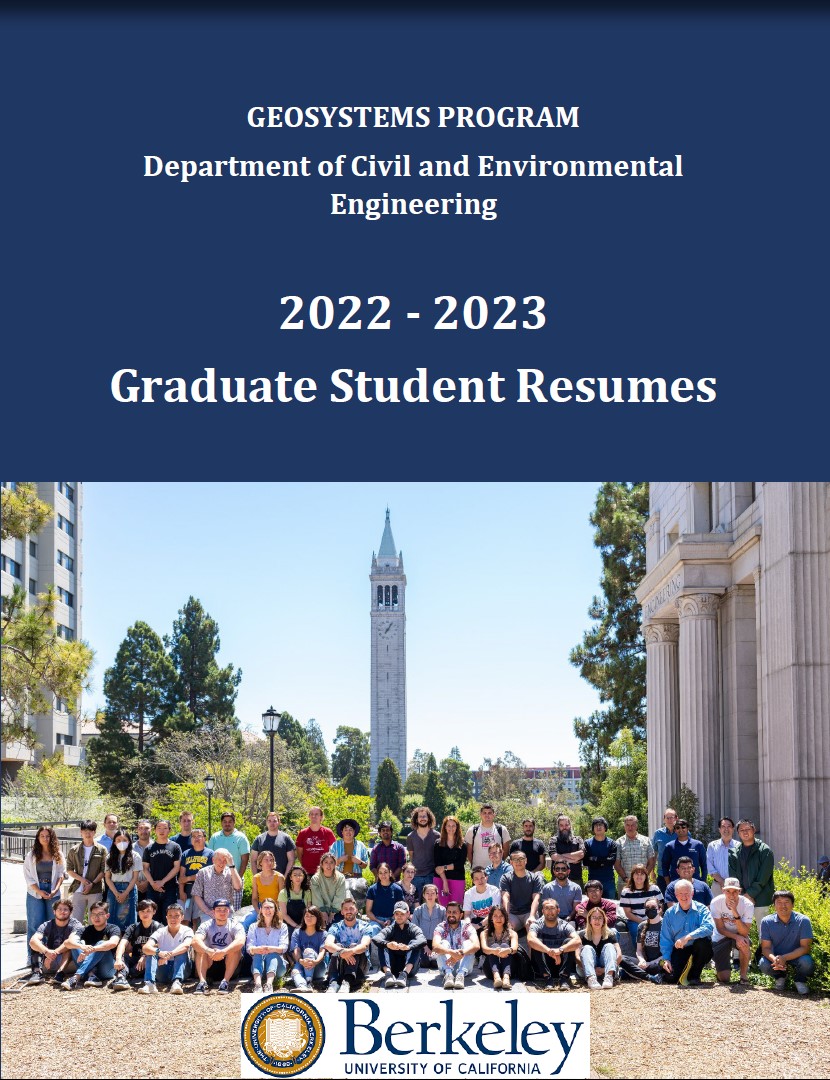 2023 Cal Geosystems Graduate Students Resume Booklet Published!