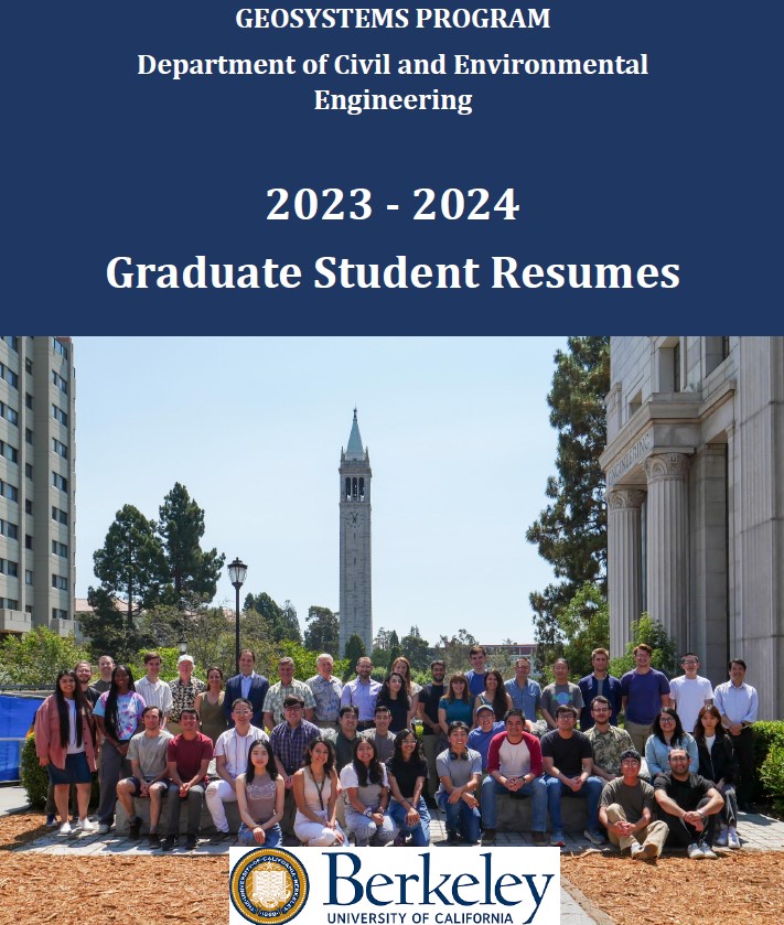 2024 UC Berkeley Geosystems Graduate Students Resume Booklet Published!