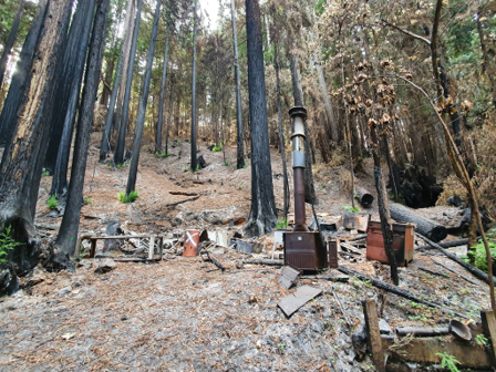 Destroyed property bytthe Wildfire